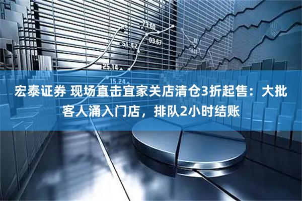 宏泰证券 现场直击宜家关店清仓3折起售：大批客人涌入门店，排队2小时结账